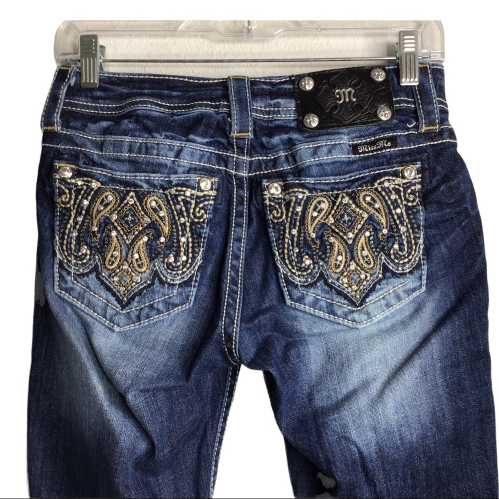 Miss Me Dark Wash Mid-rise Jeans - Picture 3 of 6